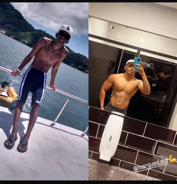 Evolução de aluno com treino e disciplina